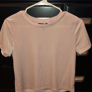 Light Pink Velvet Tee shirt